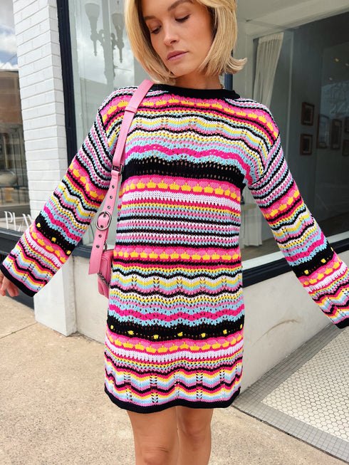 Sunset Boulevard Dress// Pink